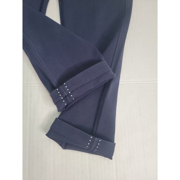 Lululemon SZ 4 City Trek Trouser Pants Mid Rise Blue Reflective Hem - Picture 3 of 8